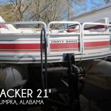 2000 Tracker party barge 21