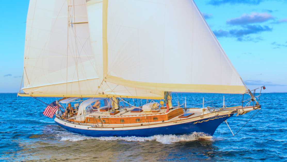 1986 Cherubini 48 staysail schooner