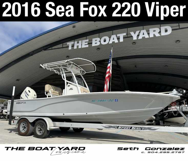 2016 Sea Fox 220 viper